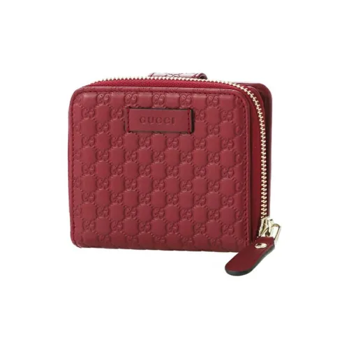 GUCCI Телячья кожа Кошелек Мужской Красный