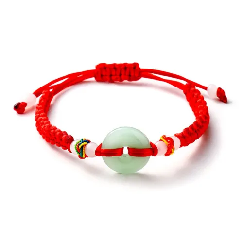 WJT Цветное стекло Нефритовые браслеты Унисекс