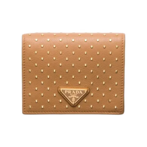 PRADA Кожа Кошелек Маленький Женский Естественный