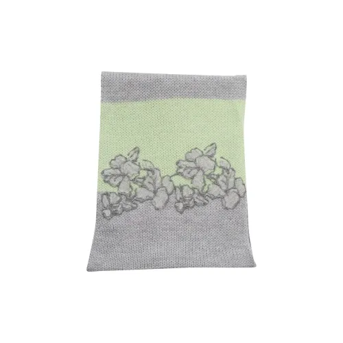 ERMANNO SCERVINO Акриловые Мериносовые Альпака Вязаные Шарфы Женские Серые