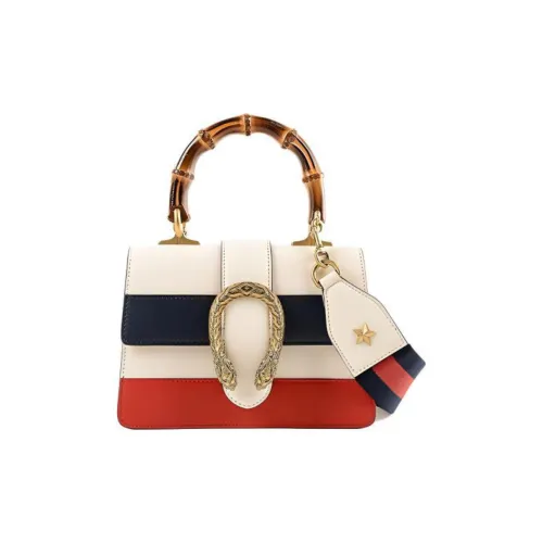 GUCCI Dionysus Кожа Сумка через плечо Сумка Мини Женская Белая Темно-синяя Красная