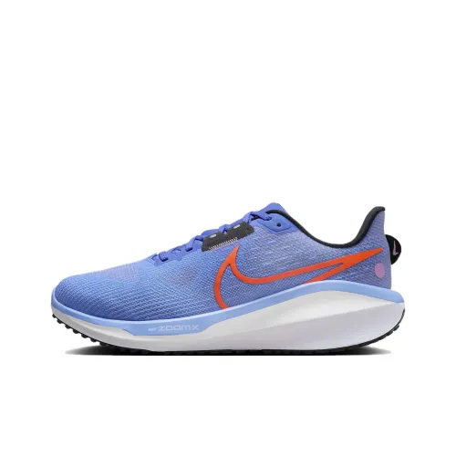 Nike Air Zoom Vomero 17 Slip-resistant Abrasion-resistant Low Top Casual Running Shoes Women's Blue Red Найк Эйр Зум Вомеро 17 Противоскользящий Устойчивый к истиранию Низкий Топ Повседневные Беговые Кроссовки Женские Синий Красный