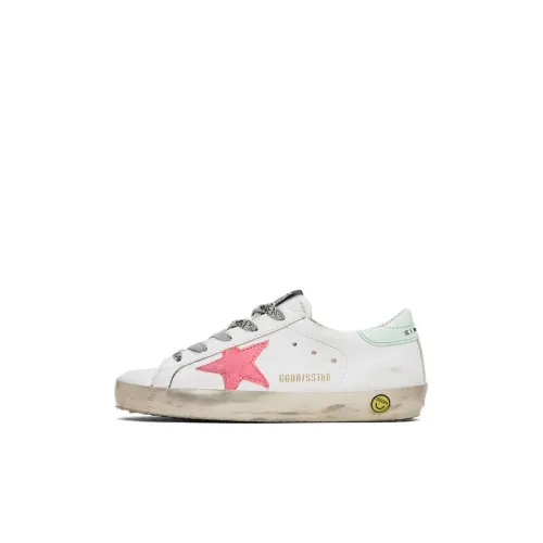 Golden Goose Супер Звезда Детские Скейтбординги Низкий Топ Белый Для Дошкольников