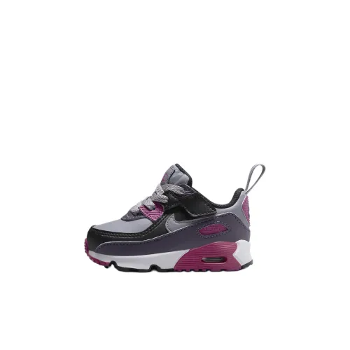 Nike Air Max 90 EasyOn Low Топ Обувь для малышей Серо-фиолетовый Infant And Toddler