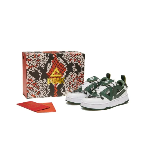 PEAK Баскетбольные кроссовки Low Топ Большой Белый Ферн Зеленый Мужской