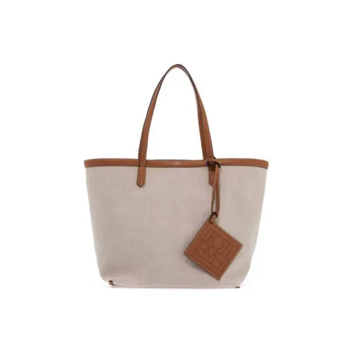 TOTEME Linen Tote Bag Shopping Bag Women's Beige Tan