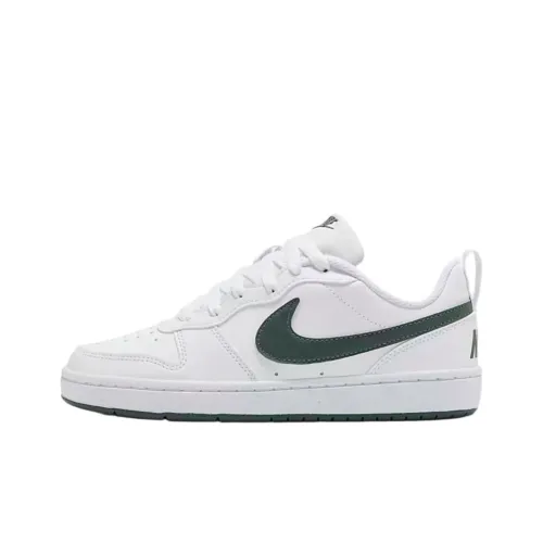 Nike Court Borough Slip Resistant Abrasion Resistant Low Топ Детские Скейтбординги Белый Зеленый