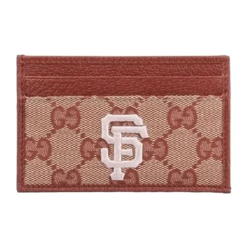 GUCCI Ткань Картхолдер Стандартный Мужской Красный