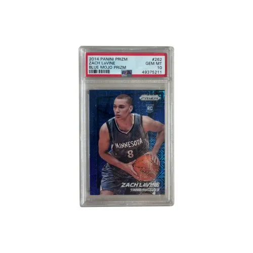 PANINI 2014 15 Prizm Zach LaVine Новые Звезды Синий MOJO PSA10 RC Синий MOJO Сертифицированные Карты 1 Упаковка