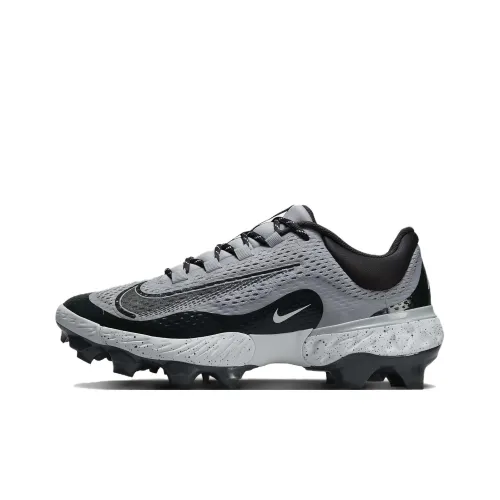 Nike Alpha Huarache Elite 4 Нескользящий Легкий Низкий Топ Кроссовки для тренировок Мужские Черные Серые