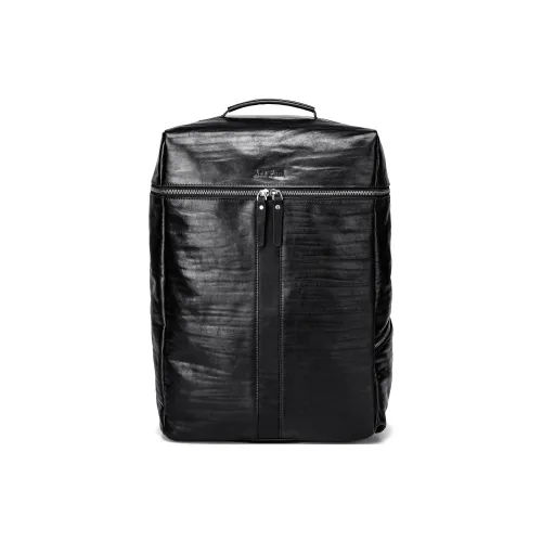 Ace Paul Рюкзак из крупнозернистой текстуры коровьей кожи большой мужской черный