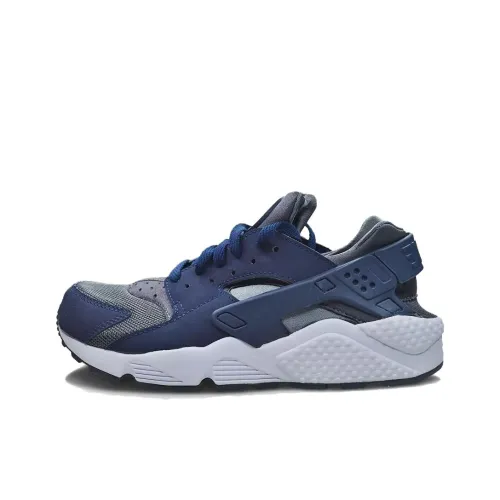 Nike Air Huarache Slip-resistant Abrasion-resistant Low Top Беговые кроссовки Унисекс Серый Синий