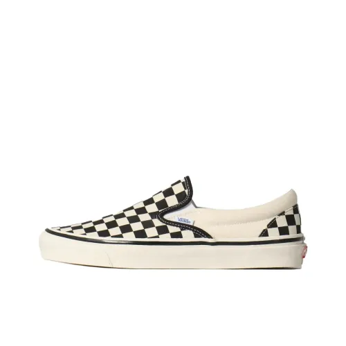 Vans Slip-on Скейтборд Кроссовки Низкие Топ Черный/Белый Мужской