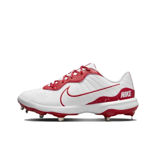 Nike Alpha Huarache Varsity 4 Амортизация Легкий Низкий Топ Кроссовки для тренировок Мужские Белый Красный