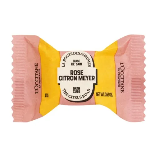 L'OCCITANE Розовый Цитрон Мёер 2024 Рождество Ограниченный Розовый Лимон Купание Пузырьки Очищение Увлажнение 18г