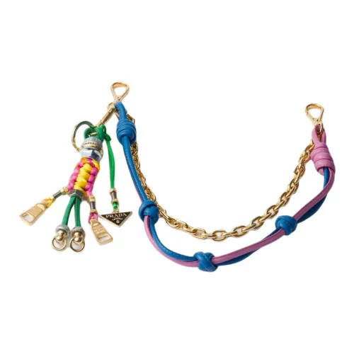 PRADA Металл Сумка Ремень Женский Фуксия Синий