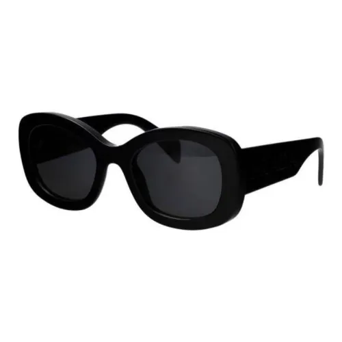 PRADA Ацетат OVAL SUNGLASSES Женские Черный