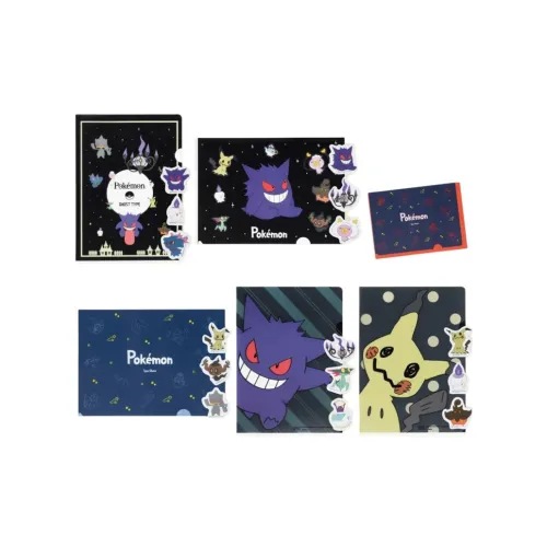 BANDAI Покемон Тип Призрак AWARD Файл Набор Наклеек Мерч по IP