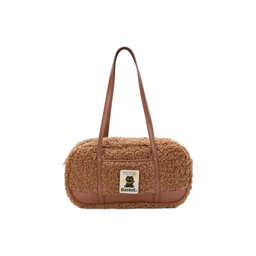 The British Museum Сумки через плечо Овечья шерсть Сумка-подушка Плюшевая Сумка на плечо, Коричневая Женская