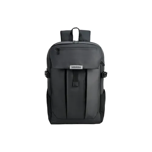 SUBURBIA Премиум Рюкзак из кожи с мембраной унисекс черный