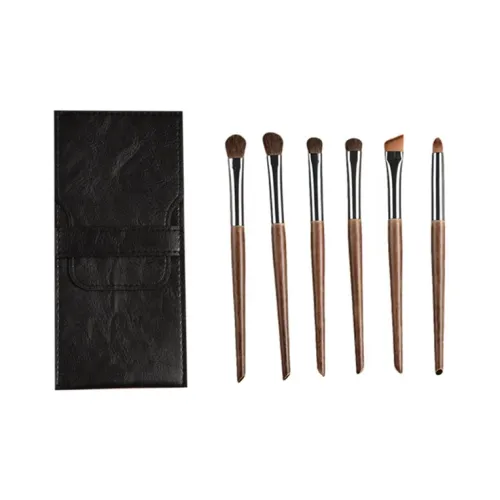 XIBI Натуральный мех Конский волос Кисти для макияжа Портативный Смешанный Набор деталей 6 шт