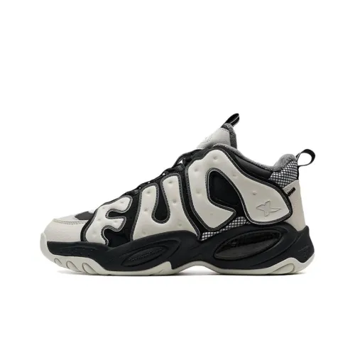 XTEP Slip-resistant Abrasion-resistant MID Топ Скейтборд Кроссовки Мужские Серый Черный