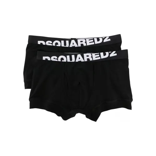 DSQUARED 2 Трусы Мужские 2 упаковки Черный