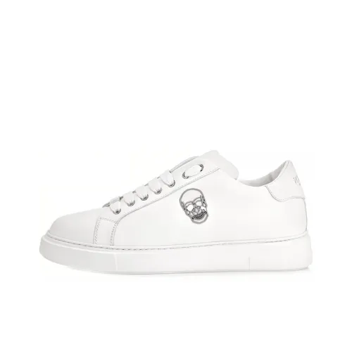 PHILIPP PLEIN Низкий топ Стильный Скейтбординг Мужской Белый