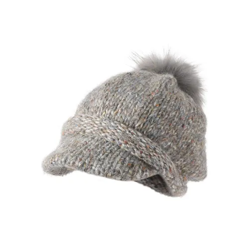 KENMONT Енот Шапки-бини Женские Элегантный Серый Карамель Глубокое Морское Синий Классический CAMEL