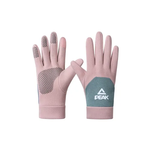 PEAK Полиэстер Эластан Вязаные Перчатки Унисекс Розовый Черный Серый Трехцветный