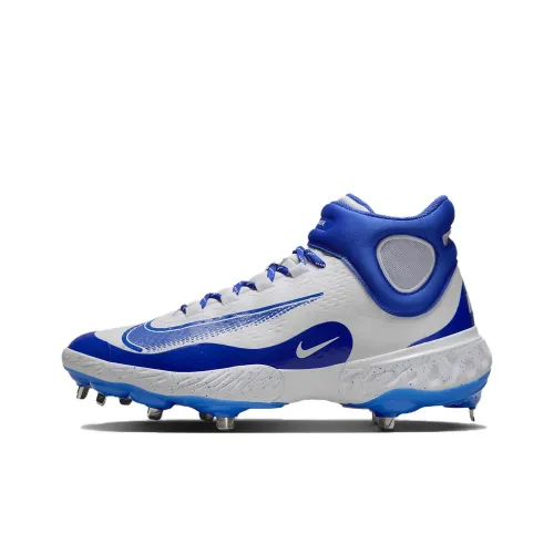 Nike Alpha Huarache Elite 4 Легкий Anti Slip MID Тренировочные Кроссовки Мужские Синие Белые