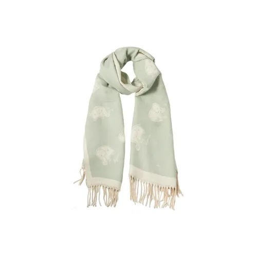 NAME.S Вязаные шарфы Женские Бирюзовый Коробка + Сумка для покупок