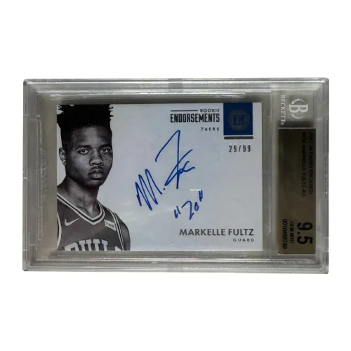 PANINI Fultz 2017-18 Encased Облако Новые звезды Top Scholar Спина Количество Пластина Надпись Пластина BGS9,5