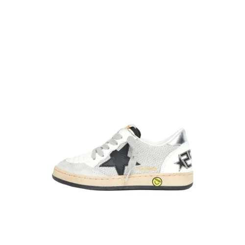 Golden Goose Низкий Топ Детские Скейтбординги Экрю Дети Возраст 3-7 Лет