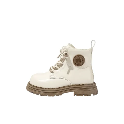 BELLE Детские кожаные сапоги High Top Beige Kids