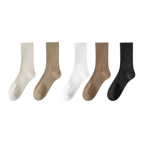 SOIE Носки Crew Мужские 5 пар смешанные цвета