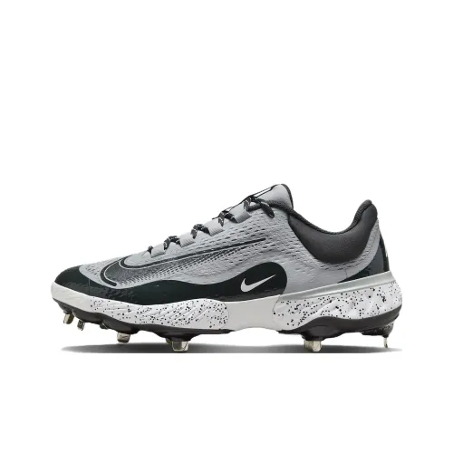 Nike Alpha Huarache Elite 4 Slip-Resistant Abrasion-Resistant Low-Top Training Shoes Men's Gray White Найк Alpha Huarache Elite 4 Противоскользящие Устойчивые к Износу Низкие Кроссовки для Тренировок Мужские Серый Белый