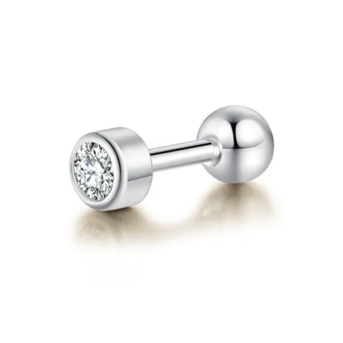 KiNGZiT Титановые стальные серьги-гвоздики унисекс