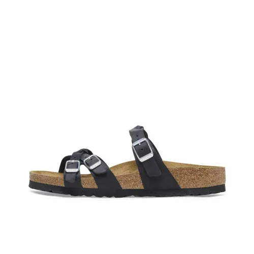 Birkenstock Franca Braided EVA противоскользящие шлепанцы женские черные узкий дизайн