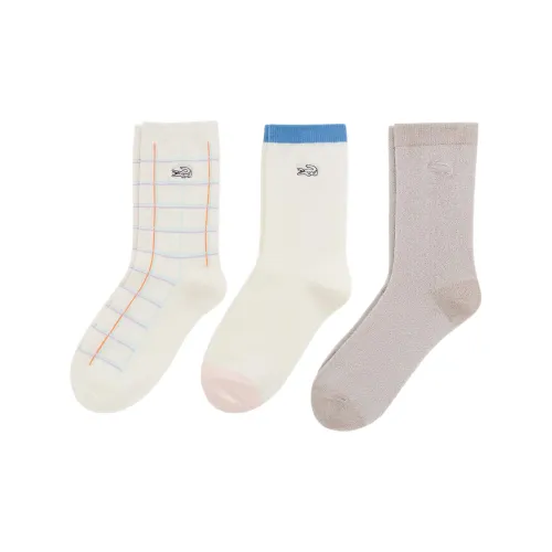 LACOSTE 3 шт Многоцветные Женские Носки MID до икры