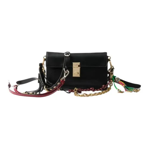 PRADA Сумка через плечо из кожи маленькая сумка на плечо женская черная
