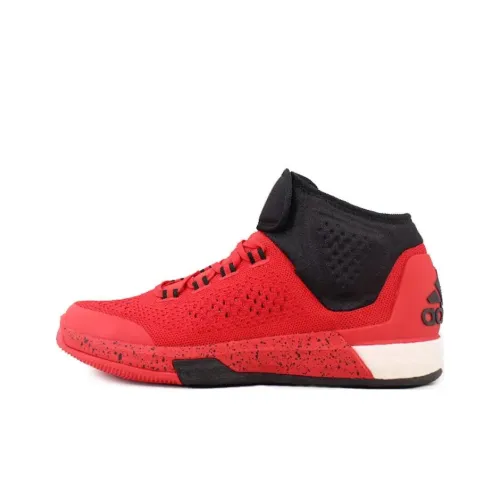 Adidas Crazylight Boost Slip-resistant Abrasion-resistant High Top Basketball Shoes Men's Red Adidas Crazylight Boost Противоскользящие Устойчивые к истиранию Высокие Баскетбольные Кроссовки Мужские Красные