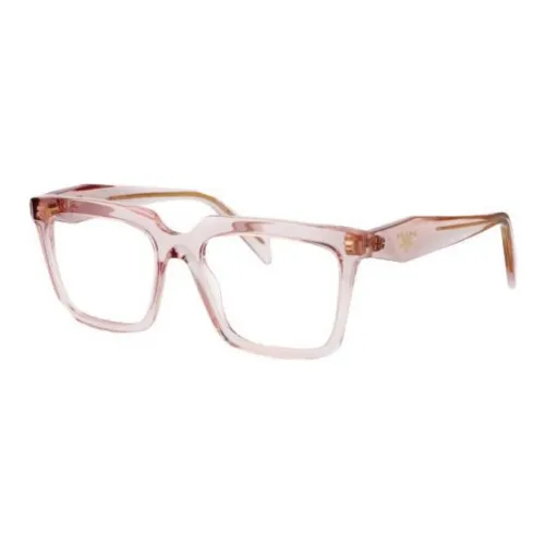 PRADA Ацетат Прямоугольные Оправы для Очков Женские Розовые