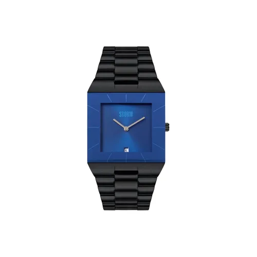 STORM OMARI GRAND Collection Кварцевые мужские наручные часы механизм ремешок из нержавеющей стали синий циферблат