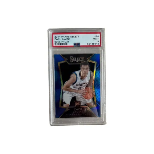 PANINI 2014 15 SELECT Зак Лавин Новые Звезды Синий Фолд 249 Серийный PSA9 Сертифицированные Карты 1 Упаковка