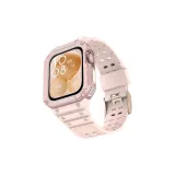 Улучшенный интегрированный компонент часов Полоска-Вишневый цветок Фуксия