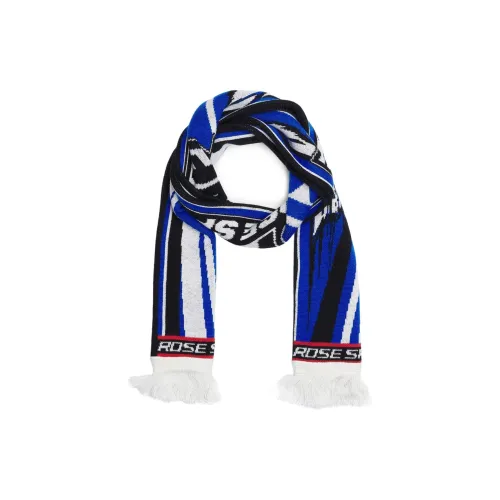 MARTINE ROSE Хлопок Шарфы из трикотажа из шерсти Мужской Синий
