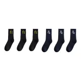 6 пар (3 черных + 3 темно-синих)