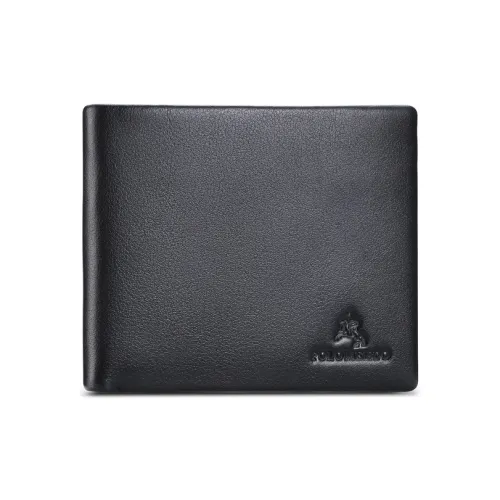 POLOMEISDO Кошелек из натуральной коровьей кожи стандартный мужской черный
