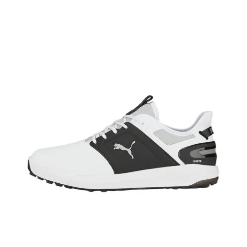 PUMA IGNITE ELEVATE Низкий Топ Обувь для гольфа Мужская Белый Черный